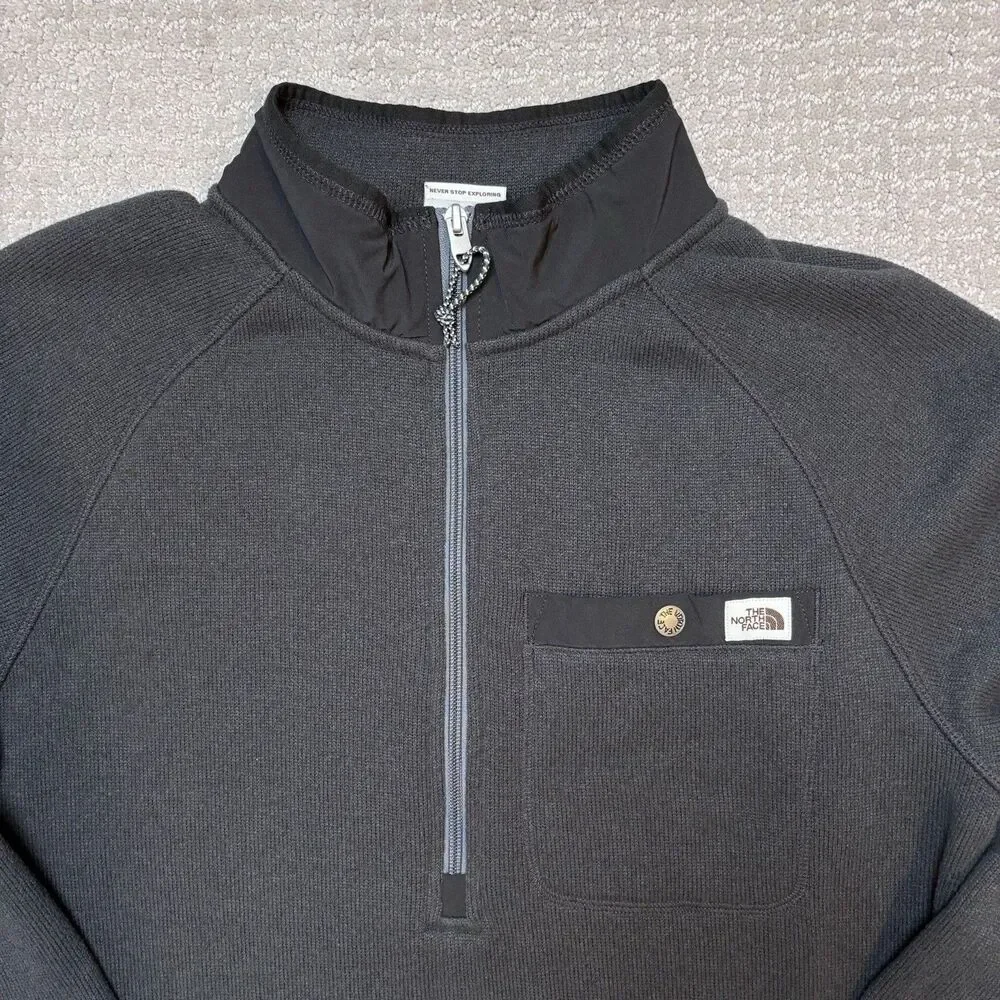 The North Face Gordon Lyons 1/4 Zip Pullover Fleece Jacket Men’s M Grey Gorpcore